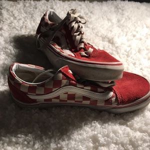 RED CHECKERED VANS!